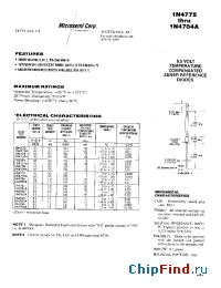Datasheet 1N4777A manufacturer Microsemi
