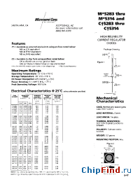 Datasheet 1N5285 manufacturer Microsemi