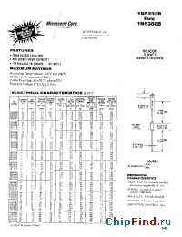 Datasheet 1N5333B-1N5388B manufacturer Microsemi