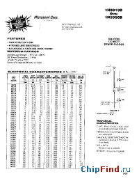 Datasheet 1N5913AG manufacturer Microsemi