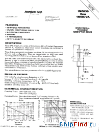 Datasheet 1N6046 manufacturer Microsemi