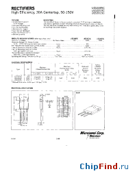 Datasheet 1N982B manufacturer Microsemi