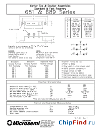Datasheet 681-2D manufacturer Microsemi