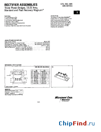 Datasheet 695-3 manufacturer Microsemi