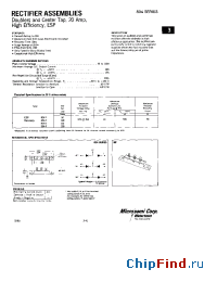 Datasheet 804-1D1N1P manufacturer Microsemi