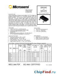 Datasheet BSA40-05 производства Microsemi