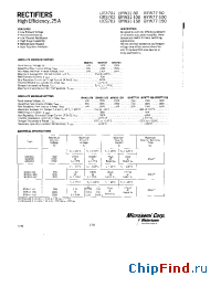 Datasheet BYW31 manufacturer Microsemi