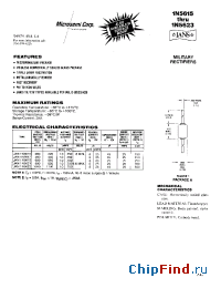 Datasheet JAN1N5615 производства Microsemi