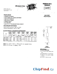 Datasheet JANTX1N5618US manufacturer Microsemi