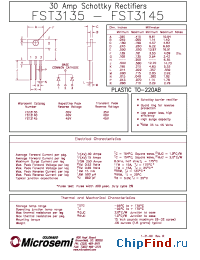 Datasheet MBR3045ST производства Microsemi