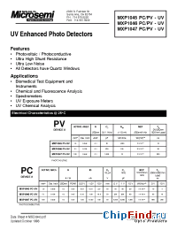 Datasheet MXP1046PC-UV производства Microsemi