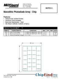 Datasheet MXP22-C производства Microsemi