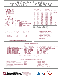 Datasheet SBR8050 производства Microsemi