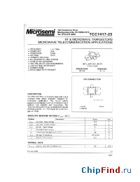 Datasheet TCC1417-25 производства Microsemi