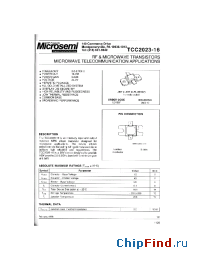 Datasheet TCC2023-16 производства Microsemi