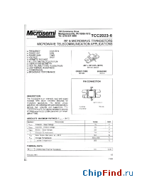 Datasheet TCC2023-6 производства Microsemi