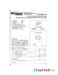 Datasheet TCC2223-18 производства Microsemi