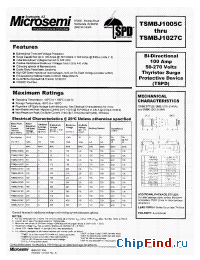 Datasheet TSMBJ1011C manufacturer Microsemi