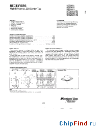 Datasheet UES2601-3 производства Microsemi