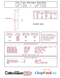 Datasheet UF130SM производства Microsemi