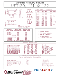 Datasheet UFT12020A производства Microsemi