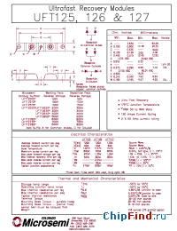 Datasheet UFT12520 производства Microsemi