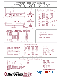 Datasheet UFT20015 производства Microsemi