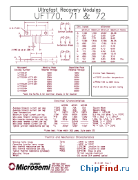 Datasheet UFT7250 производства Microsemi