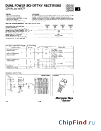 Datasheet USD645C производства Microsemi