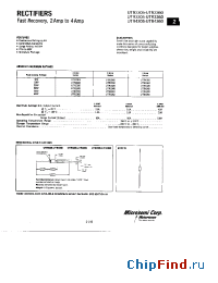 Datasheet UTR3310 производства Microsemi