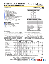 Datasheet CGB7004-SC-0G0T производства Mimix