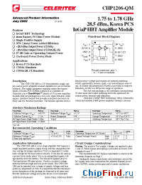 Datasheet CHP1206-QM производства Mimix