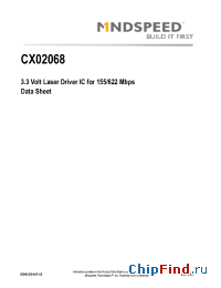 Datasheet CX02068B24 производства Mindspeed