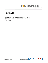 Datasheet CX20501-12 производства Mindspeed