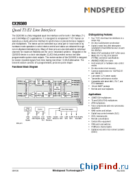 Datasheet CX28380-13ES производства Mindspeed