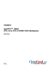 Datasheet CX29610-12P производства Mindspeed