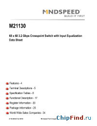 Datasheet M21130 manufacturer Mindspeed