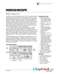 Datasheet RS8953BEPF производства Mindspeed