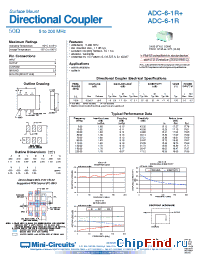 Datasheet ADC-6-1R+ производства Mini-Circuits
