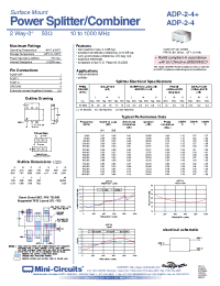Datasheet ADP-2-4+ производства Mini-Circuits
