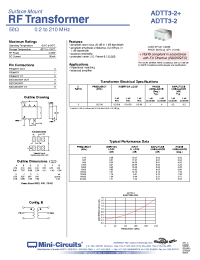 Datasheet ADTT3-2 производства Mini-Circuits