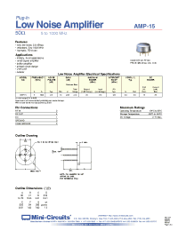Datasheet AMP-15 производства Mini-Circuits