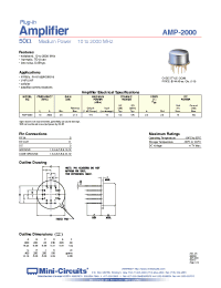 Datasheet AMP-2000 производства Mini-Circuits