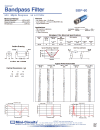 Datasheet BBP-60 производства Mini-Circuits