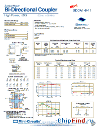 Datasheet BDCA1-6-11 manufacturer Mini-Circuits