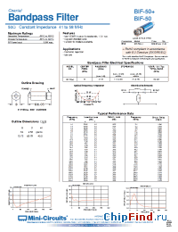 Datasheet BIF-50 производства Mini-Circuits