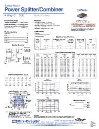Datasheet BP4C1+ производства Mini-Circuits