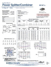 Datasheet BP4P1+ производства Mini-Circuits