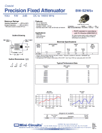 Datasheet BW-S2W5+ производства Mini-Circuits
