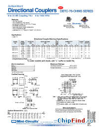 Datasheet DBTC-13-5-75 производства Mini-Circuits